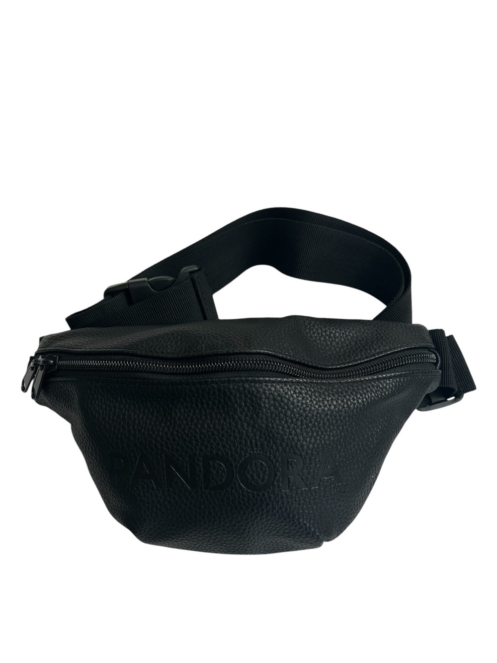 Limited Edition Pandora Black Unisex Faux Leather Belt Bag/Fanny Pack NWOT